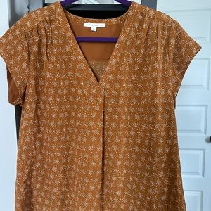 V-Neck short sleeve blouse